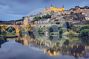 Toledo, Spain on the Tagus River photo