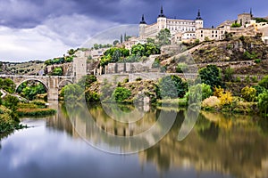 Toledo, Spain on the Tagus River photo