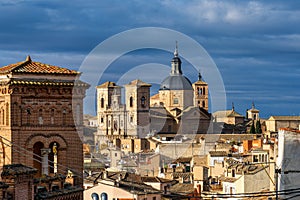 Toledo, Spain. View of the old city from the Royal Palace Alcazar