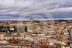 Toledo, Spain. View of the old city from the Royal Palace Alcazar