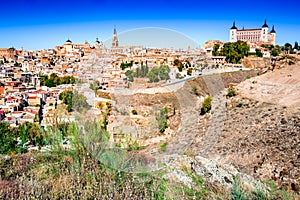 Toledo and Tejo River, Castilla, Spain photo
