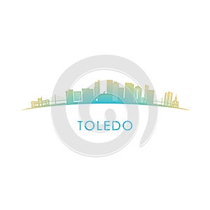 Toledo USA skyline silhouette.