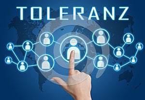 Toleranz text concept