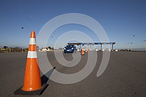 Toll road checkpoint