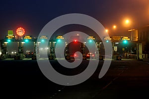 Toll road gates