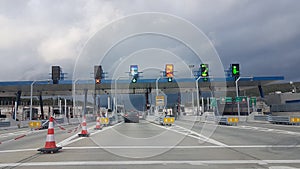 Toll station in Ionia street Greece