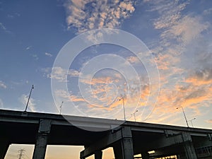 Tollway sky morning photo