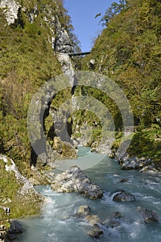 Tolmin Gorge in Slovenia