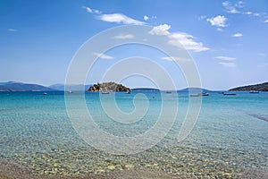 Tolo beach & islet Koronisi