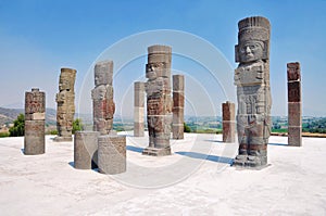 Toltec Sculptures in Tula photo