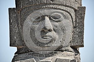 Toltec Statue in Tula, Mexico