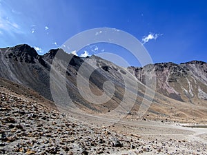 Toluca, Mexico. Hundreds of tourists ascend each year to the crater of the Nevado de Toluca volcano to appreciate it.