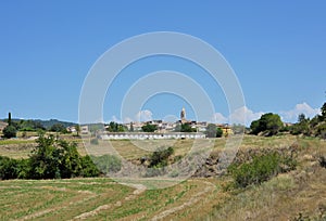 Panoramic of the town of Tolva province of Huesca, Aragon, Spain photo