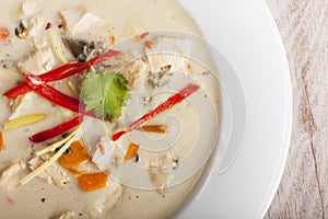 tom kha gai soup photo