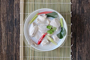 Tom Kha Gai.Traditional thai soup