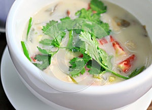 Tom Kha Kai, Thai soup photo