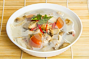 Tom kha of Thai food