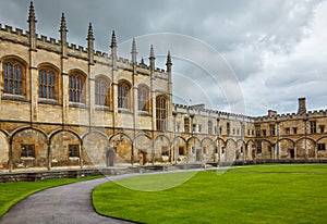 Tom Quad. Christ Church. Oxford University. England