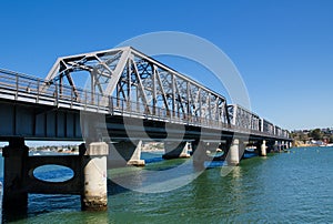 Tom Uglys Bridge is pratt truss spans that cross the Georges River in southern Sydney, in the state of New South Wales, Australia. photo