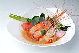 Tom Yam Kung. Spicy Shrimp Soup