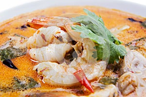 Tom yam kung or Tom yum, tom yam, Thai soup.