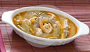 Tom Yum Kung on red map