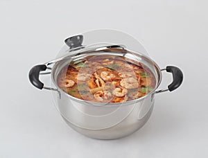 Tom Yum Kung ,spicy shrimp soup