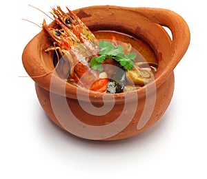 Tom yum kung, thai hot and sour soup cuisine