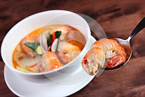 Tom Yum Kung Thai popular menu