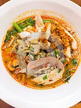 Tom Yum Noodles, a beloved Thai dish, is a harmonious blend of flavors that tantalizes the taste buds. This spicy and sour soup-