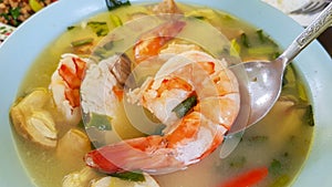 Tom yum seafood soup, Delicious thai food