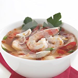 Tom Yum Soup, Thai Food photo