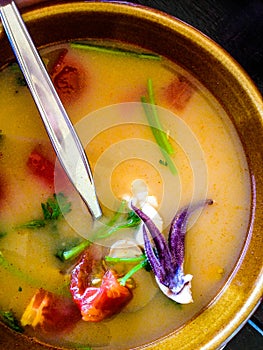 Tom yum talay soup