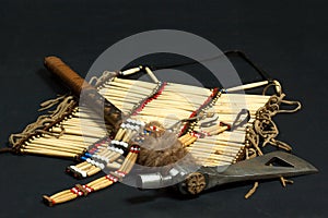 Tomahawk and Indian necklace