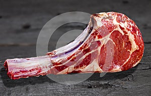 Tomahawk meat raw