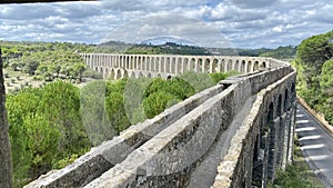 Tomar Aqueduct templar castle Portugal historic