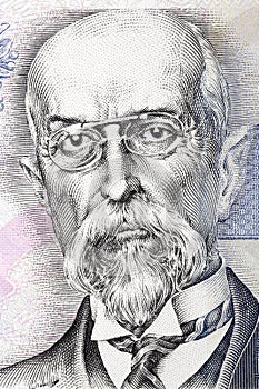 Tomas Garrigue Masaryk a portrait
