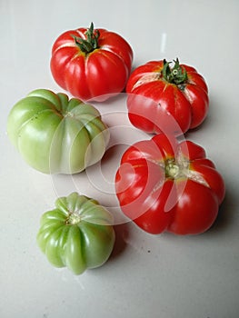 TThe rewako tomato is prepared at the dining table photo