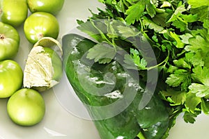 Tomatillo salsa ingredients