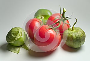 Tomatillos and Tomatoes