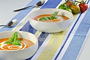 Tomato and basil soup