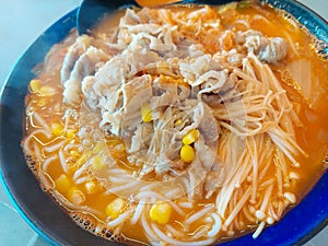 Tomato Beef Rice Noodle Soup