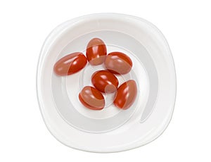 Tomato cherry  isolated on white background
