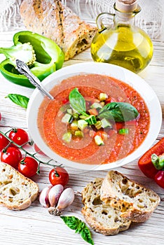 Tomato gazpacho soup