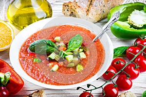 Tomato gazpacho soup