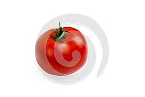 Tomato isolate, red tomatoes on a white background