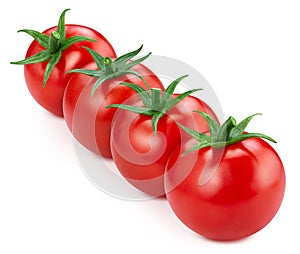 Tomato isolated. Tomato on white