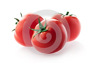 Tomato isolated on white background with clipping path