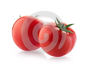 Tomato isolated on white background with clipping path without shadow