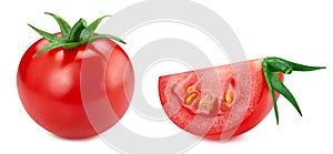 Tomato isolated on white background